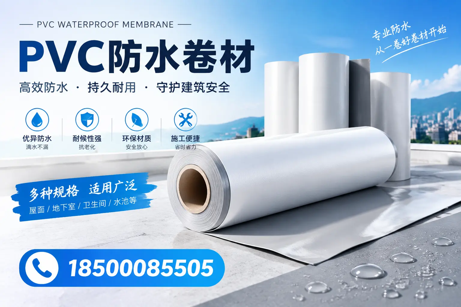 如何选择适合的PVC防水卷材?专家为您解答襄阳的需求